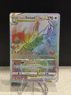 Pokemon TCG: SWSH11 Lost Origin - Hisuian Zoroark VSTAR SR 203/196 - NM+ - Image 1