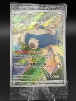 Pokemon TCG Snorlax SVP 051 Full Art Holo Black Star Promo Sealed - Image 1