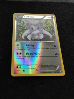 Pokemon TCG Cinccino Black and White 89/114 Reverse Holo Rare - Image 1