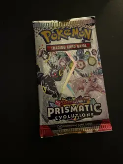 22.33g VERY HEAVY Prismatic Evolutions Pokemon Sealed Booster Pack New - Image 2