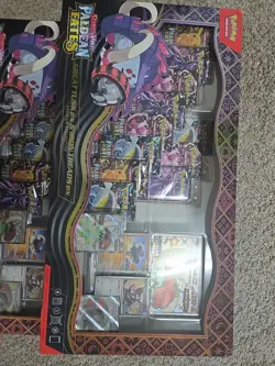 Pokemon Tcg: Paldean Fates Great Tusk Ex Premium Collection **4 BOXES TOTAL** - Image 2
