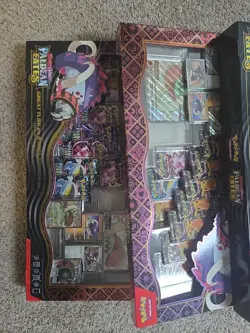 Pokemon Tcg: Paldean Fates Great Tusk Ex Premium Collection **4 BOXES TOTAL** - Image 3