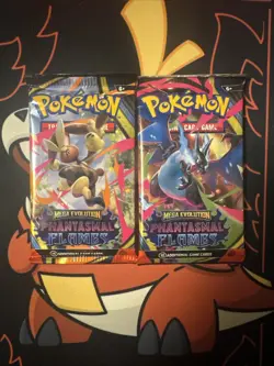 Pokemon Phantasmal Flames Booster Packs - FACTORY SEALED 2 Packs - Image 1