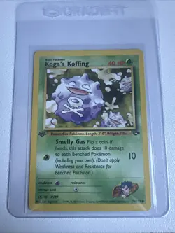 Koga’s Koffing 1st Edition Gym Challenge 79/132 WOTC Vintage Pokemon 1999 - Image 1