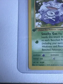 Koga’s Koffing 1st Edition Gym Challenge 79/132 WOTC Vintage Pokemon 1999 - Image 2