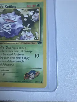 Koga’s Koffing 1st Edition Gym Challenge 79/132 WOTC Vintage Pokemon 1999 - Image 5