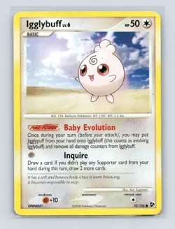 Pokemon TCG Igglybuff 70/106 Great Encounters Normal DMG - Image 1