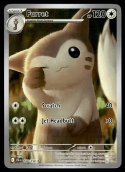 2025 Scarlet & Violet Series - Journey Together Furret Illustration Rare #168 - Image 1