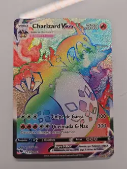 Portugese Pokemon TCG Charizard VMAX Champion's Path 074/073 Holo Secret Rare NM - Image 1