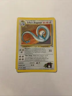 2000 Pokemon Gym Heroes Erika’s Dragonair Holo HP - 4/132 - Image 1