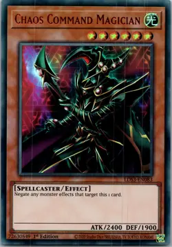 Yugioh Chaos Command Magician (Red) LDS3-EN083 1st Edition Ultra Rare NM - Image 1
