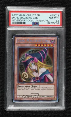 Dark Magician Girl 1st Ed. YuGiOh Legendary Collection 3 Mega-Pack PSA 8.5 - Image 1