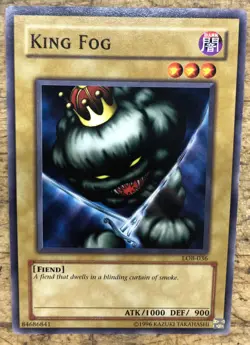 YuGiOh - King Fog - LOB-036 - Common NM - - Image 1
