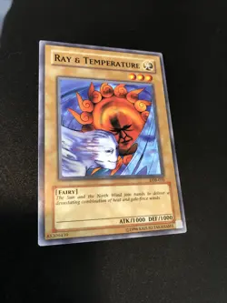 Yugioh Ray & Temperature Common LOB-035 Legend Of Blue Eyes - Image 1