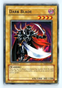 Yu-Gi-Uh Dark Blade #YSDJ-EN003 Starter Deck: Jaden Yuki tcg LP - Image 1