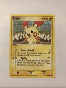 Plusle - 13/17 - Common Pokemon POP Series 1 Promo Card - Image 1