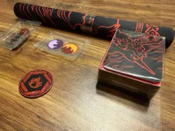 Pokemon Destined Rivals Team Rocket Moltres UPC Deck Box Coin Play Mat No Cards - Image 3