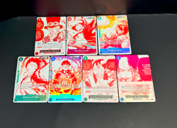 One Piece OP13 3rd Anniversary Treasure Pack Campaign Promo Set of 7 cards - Image 1