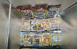 Assorted Booster Pack Set Pokemon TCG 3 Card Pack (21 Packs) - Image 2