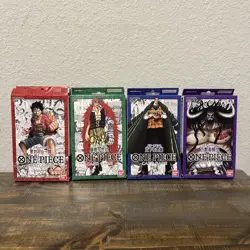 ONE PIECE Card Game Starter Decks 4-Set ST 1-4 Japanese Edition NEW - Image 1
