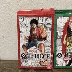 ONE PIECE Card Game Starter Decks 4-Set ST 1-4 Japanese Edition NEW - Image 2