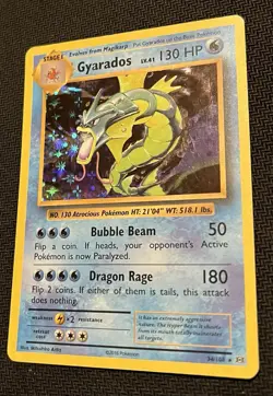 Pokemon Gyarados Holo Rare TCG Card 34/108 Evolutions - Image 2