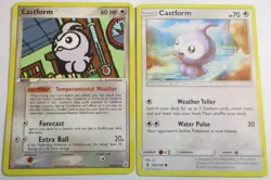 Castform 2 Pokemon Card Various Sets 105/145 & 30/101 - Image 1