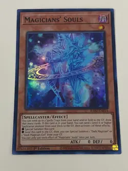 Yugioh - Magicians' Souls x 3 - 1st Edition Super Rare NM - Free Holo Card A - Image 3