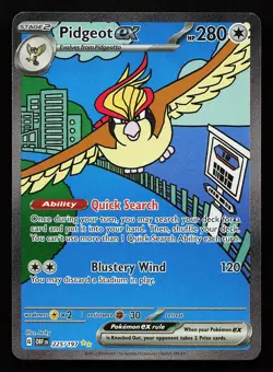 Pidgeot ex 225/197 SIR Obsidian Flames Pokemon Card - Image 1