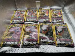 Unified Minds Booster Pack Set Pokemon TCG 3 Card Pack (8 Packs) - Image 1