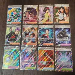 Pack Fresh Lot of 12 Full Art Trainer Cards Pokemon TCG Mixed Lot NM - Image 1