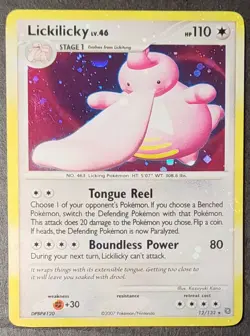 Lickilicky 12/132 Secret Wonders Holo Bleed 2007 Rare Pokemon Card - Image 1