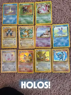 Pokemon Card Binder Vintage WOTC 1996 Base Jungle Fossil Holos Rare 295+ LP - Image 2