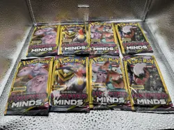 Unified Minds Booster Pack Set Pokemon TCG 3 Card Pack (8 Packs) - Image 1