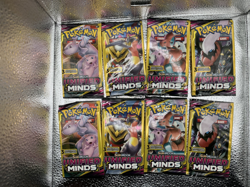 Unified Minds Booster Pack Set Pokemon TCG 3 Card Pack (8 Packs) - Image 2