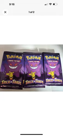 Pokemon 2022 Halloween Trick or Trade Booster Bundle Lot Of 38 Packs, 114 Cards! - Image 1