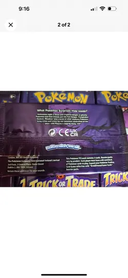 Pokemon 2022 Halloween Trick or Trade Booster Bundle Lot Of 38 Packs, 114 Cards! - Image 2