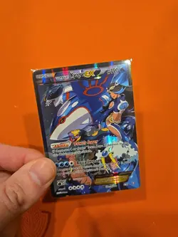 Pokemon Team Aquas Kyogre EX Full Art Ultra Rare Card 6/34 Double Crisis LP - Image 2