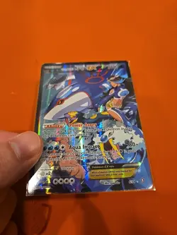 Pokemon Team Aquas Kyogre EX Full Art Ultra Rare Card 6/34 Double Crisis LP - Image 3
