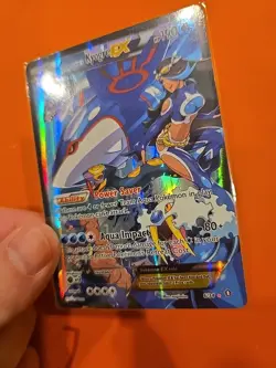 Pokemon Team Aquas Kyogre EX Full Art Ultra Rare Card 6/34 Double Crisis LP - Image 5