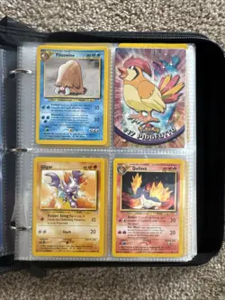 VINTAGE Pokemon binder FULL 200 Cards! Gym Heroes Team Rocket Base Set - Image 3