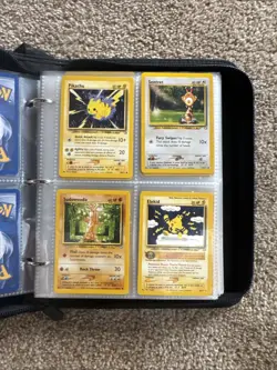 VINTAGE Pokemon binder FULL 200 Cards! Gym Heroes Team Rocket Base Set - Image 4