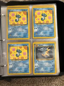 VINTAGE Pokemon binder FULL 200 Cards! Gym Heroes Team Rocket Base Set - Image 5