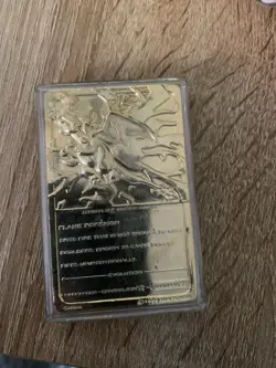 Charizard Pokemon 23K Gold Plated Trading Card Burger King 1999 - Image 2