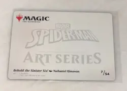 Magic Behold the Sinister Six! 7/54 Art Card Signature Marvel's Spider-Man MTG - Image 2
