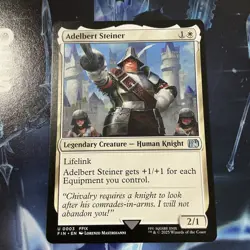 Adelbert Steiner - Final Fantasy - NM - MTG Magic - Uncommon - Creature Reg - Image 1