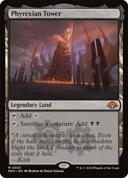 MTG Phyrexian Tower - Foil, NM-Mint, English Modern Horizons 3 - Image 1