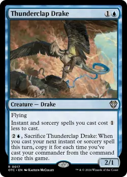 Thunderclap Drake 0017 Non Foil Rare Outlaws of Thunder Junction MTG NM - Image 1