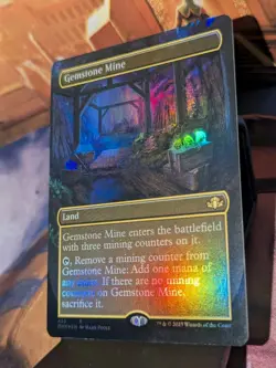 Gemstone Mine (Borderless) MTG Dominaria Remastered Foil NM - Image 2