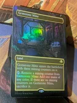 Gemstone Mine (Borderless) MTG Dominaria Remastered Foil NM - Image 3